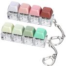 Conjunto de 2 chaveiros fidget teclado DEARIDAP 4 em 1 Conjunto de 2 chaveiros fidget teclado DEARIDAP 4 em 1