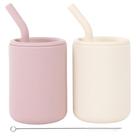Conjunto de 2 Copos de Silicone WeeSprout para Crianças Pequenas 120 e 240 ml