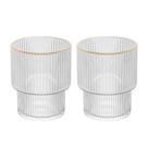 Conjunto de 2 Copos Lines de Cristal com Fio de Ouro 200ml - Wolff