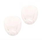 Conjunto De 2 Copos Parede Dupla Heart 230 Ml - Lyor