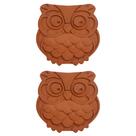 Conjunto de 2 corujas Terracotta Brown Sugar Keeper e Saver Fox Run