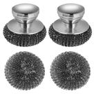 Conjunto de 2 Esfregões de Lã de Aço Onewly com Cabo
