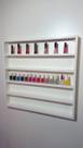 Conjunto de 2 Esmalteiros Organizador Versátil 68x65x6 cm - Ideal para Salões e Espaços de Beleza