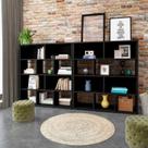 Conjunto de 2 Estantes Book com Diversos Nichos Conjunto de 2 Estantes Book com Diversos Nichos