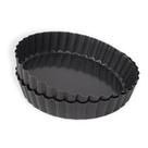 Conjunto de 2 formas de bolo de torta caneladas de 13 cm, assadeiras antiaderentes