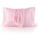 Conjunto de 2 fronhas Bedsure King Satin, rosa, 51x91 cm