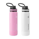 Conjunto de 2 garrafas de água ThermoFlask de aço inoxidável de 710 ml