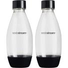 Conjunto De 2 Garrafas Plásticas 500ml Sodastream Preta