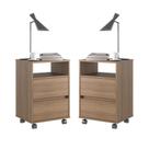 Conjunto de 2 Gaveteiros Flox Affara Conjunto de 2 Gaveteiros Flox Affara