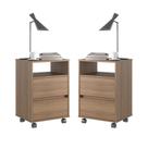 Conjunto de 2 Gaveteiros Flox Affara Conjunto de 2 Gaveteiros Flox Affara