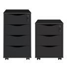 Conjunto de 2 Gaveteiros Hamm Preto