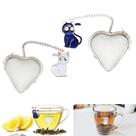 Conjunto de 2 Infusores de Chá HADEWEITE em Aço Inoxidável - Formato Coração