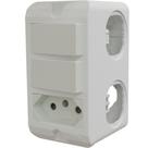 Conjunto De 2 Interruptores Paralelos + Tomada Poliwetzel Pvc - E017212025 - Wetzel Conjunto De 2 Interruptores Paralelos + Tomada Poliwetzel Pvc - E017212025 - Wetzel