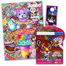 Conjunto de 2 Livros de Colorir e Atividades Lisa Frank