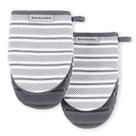 Conjunto de 2 luvas de forno KitchenAid Albany Charcoal Grey