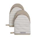 Conjunto de 2 luvas de forno KitchenAid Albany Milkshake Tan