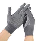 Conjunto de 2 luvas resistentes ao calor para churrasco, flexíveis, cinza