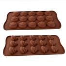 Conjunto de 2 moldes de silicone para chocolate com desenhos animados divertidos