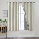 Conjunto de 2 painéis Blackout Cortins Joydeco Burg 160x160cm