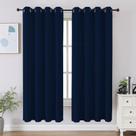 Conjunto de 2 painéis de cortinas Blackout CUCRAF azul marinho 160x160cm Conjunto de 2 painéis de cortinas Blackout CUCRAF azul marinho 160x160cm
