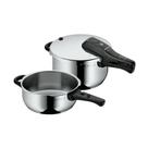 Conjunto De 2 Panelas De Pressão Perfect Pro Em Aço Inox Com Tampa De Indução Wmf