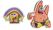 Conjunto de 2 Patches Bordados Termocolantes do Bob Esponja