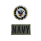 Conjunto de 2 Patches Tropper para Macacão de Voo Navy