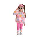 Conjunto De 2 Peças Com Estampa Floral Para Meninas, Manga Comprida, Calças Compridas, Para Conjunto De 2 Peças Com Estampa Floral Para Meninas, Manga Comprida, Calças Compridas, Para