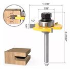 Conjunto De 2 Peças De 8 Mm Haste Língua Marcenaria
