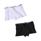 Conjunto De 2 Peças De Calcinhas Sem Costura Em Algodão E Seda De Gelo Para Mulheres plus Size, Cor