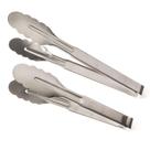 Conjunto de 2 peças de pinças de cozinha em aço inoxidável Ergode