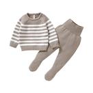 Conjunto De 2 Peças De Roupas De Malha Para Bebês, Meninos E Meninas, 0-9 Meses, Outono/inverno,