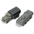 Conjunto de 2 peças M35 Truck Btr-80 Armored Truck Toy