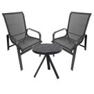 Conjunto De 2 Poltronas Cadeiras com 1 Mesa Lateral Alumínio Conjunto De 2 Poltronas Cadeiras com 1 Mesa Lateral Alumínio