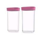 Conjunto de 2 Potes Herméticos 60 - 500ml Rosa