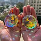 Conjunto De 2 Prismas De Cristal Arco-Íris Para Pendurar Na Janela, Varanda, Cozinha E Decoração De