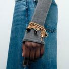 Conjunto de 2 pulseiras com pingentes combinados