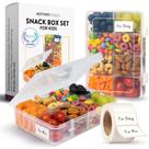 Conjunto de 2 Recipientes para Lanches MotherCould Kids com Etiquetas