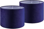 Conjunto de 2 tambores Lamp Shade GO&SO Dark Blue Velvet de 33 x 33 x 25 cm Conjunto de 2 tambores Lamp Shade GO&SO Dark Blue Velvet de 33 x 33 x 25 cm