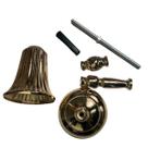 Conjunto De 2 Vasos Metal Trombeta Arranjos Florais Casamento Eventos Dourado