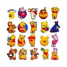 Conjunto De 20 Berloques De Urso Amarelo Em PVC Para Decoração De Bolsas, Chinelos E Sandálias