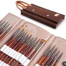Conjunto de 20 Pincel Golden Maple Micro Detail com Bolsa