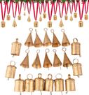 Conjunto de 20 sinos de Natal para decoração RW Rustic Hanging