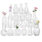 Conjunto de 20 vasos de vidro YINGERHUAN Vintage Clear