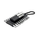 Conjunto De 22 Peças De Bits Magnéticos CRV Multi-impacto Com Estojo Organizador Para Reparos