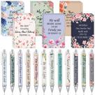 Conjunto de 24 canetas Christian Journals & Scripture Colarr, 8 x 13 cm