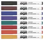 Conjunto de 24 Marcadores para Quadro Branco School Smart Ponta Fina