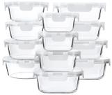 Conjunto de 24 peças de recipientes de armazenamento de alimentos M MCIRCO Glass