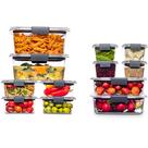 Conjunto de 24 Recipientes de Armazenamento de Alimentos Rubbermaid Brilliance