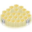 Conjunto de 24 velas LED sem chama Nimiko com controle remoto e timer Conjunto de 24 velas LED sem chama Nimiko com controle remoto e timer